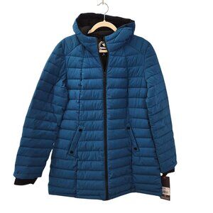 NWT Halitech Stretch Lightweight Hooded Puffer Jacket Size Large